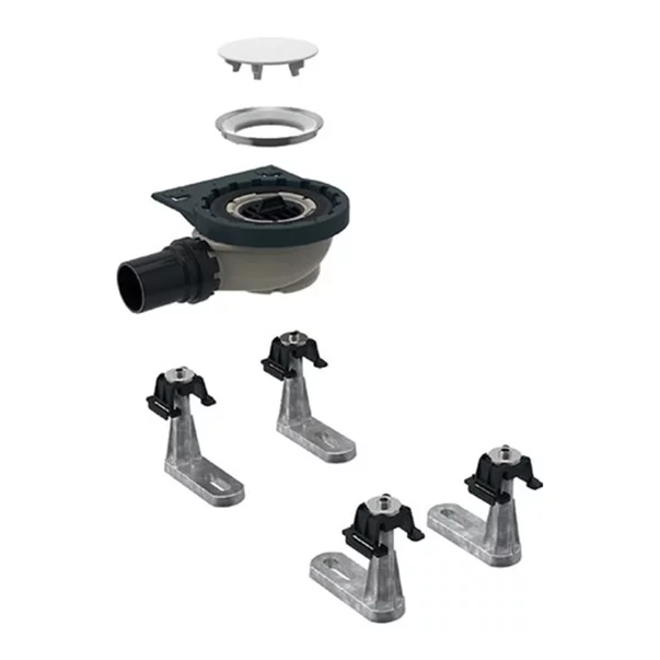 Cazi baie - Set instalare cadita dus Geberit Setaplano 6 picioare iesire laterala 50 mm