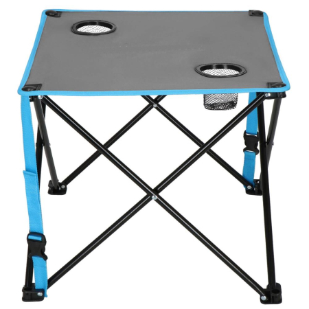 Set masa pliabila cu 2 scaune, structura metalica, husa transport, 47x47x45 cm, gri [18]