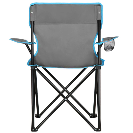 Set masa pliabila cu 2 scaune, structura metalica, husa transport, 47x47x45 cm, gri [5]