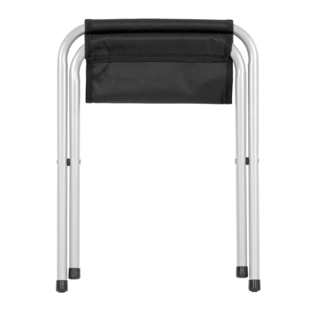 Set masa pliabila de camping cu 4 scaune, inaltime reglabila, aluminiu si MDF, 120x60x71 cm, maro si argintiu [9]