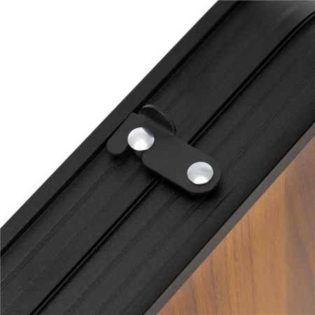 Set masa pliabila de camping cu 4 scaune, inaltime reglabila, aluminiu si MDF, 120x60x71 cm, maro si negru [19]