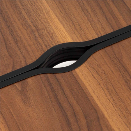 Set masa pliabila de camping cu 4 scaune, inaltime reglabila, aluminiu si MDF, 120x60x71 cm, maro si negru [20]