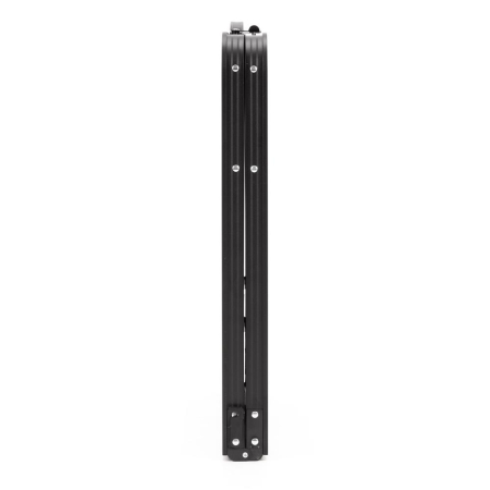 Set masa pliabila de camping cu 4 scaune, inaltime reglabila, aluminiu si MDF, 120x60x71 cm, negru [22]