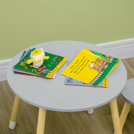  Set Masa si Scaun Copii - Lemn pentru Activitati & Teme [7]