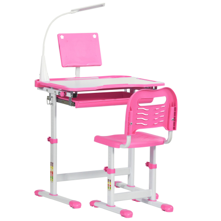 Dormitor & birou - Set Masa si Scaun pentru Copii  cu LED
