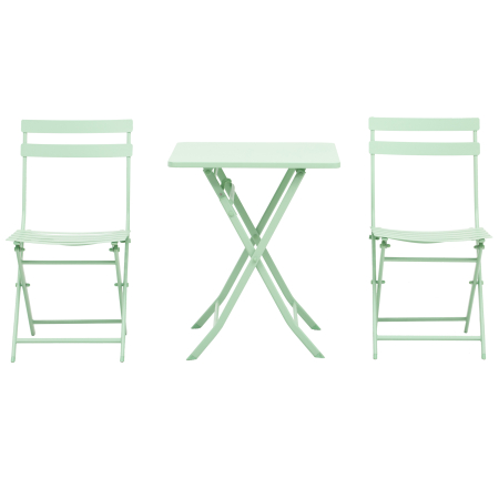 Gradina & balcon -  Set Masa si Scaune de Gradina Pliabile din Metal Verde