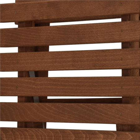 Set mobilier balcon sau terasa din lemn de fag, pliabil, masa 52x51x65 cm si 2 scaune, maro inchis [7]