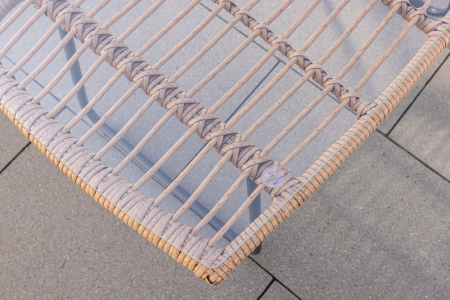 Set mobilier de gradina 7 piese din ratan PE rezistent la intemperii, cu canapea 2 locuri, fotolii, masa si perne de sezut incluse, design modern si u [1]