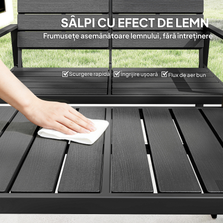  Set Mobilier de Gradina cu Canapea, Fotolii si Masuta, Ideal pentru Exterior [5]