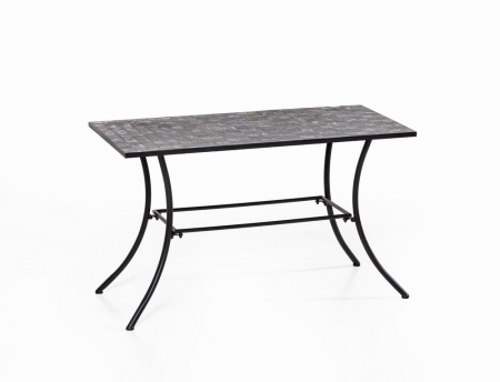 Set mobilier de gradina Gismo, 4 piese, masa cu blat din mozaic ceramic cu aspect de piatra naturala, banca pentru 2 persoane si 2 scaune pliabile pen [13]