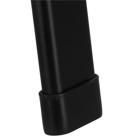 Set mobilier gradina, 2 scaune si masa rotunda, blat sticla, cadru metalic, 60x70 cm, negru [19]