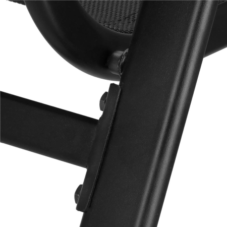 Set mobilier gradina, 2 scaune si masa rotunda, blat sticla, cadru metalic, 60x70 cm, negru [18]