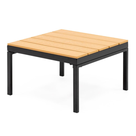 Set mobilier gradina coltar cu masa, separabil in 2 canapele tip sezlong, perne impermeabile, cadru metalic, gri si maro [15]