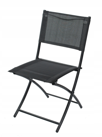 Set mobilier gradina masa semirotunda sticla calita mozaic cu 2 scaune pliabile textilen, gri [6]