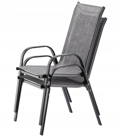 Set mobilier gradina textilene, 2 scaune, 1 canapea si 1 masa, gri deschis [9]