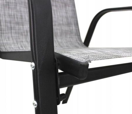 Set mobilier gradina textilene, 2 scaune, 1 canapea si 1 masa, gri deschis [8]