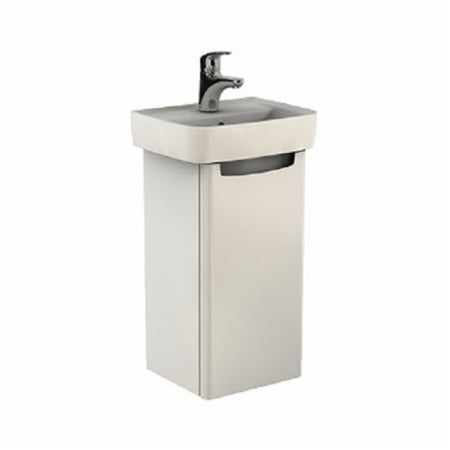 Baie - Set mobilier si lavoar Kolo Rekord, 40 cm, usa inchidere lenta, ceramica sanitara, alb lucios
