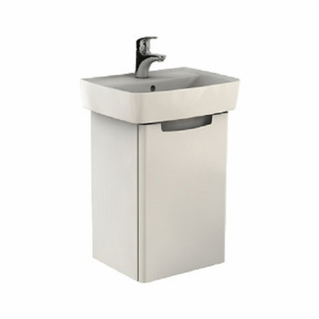 Baie - Set mobilier si lavoar Kolo Rekord, 50 cm, usa inchidere lenta, ceramica sanitara, alb lucios