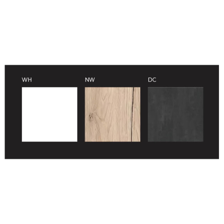 Set mobilier suspendat si lavoar Kolpasan Naomi, 100 cm, 2 sertare Soft Close, lavoar Kerrock, dark concrete [5]