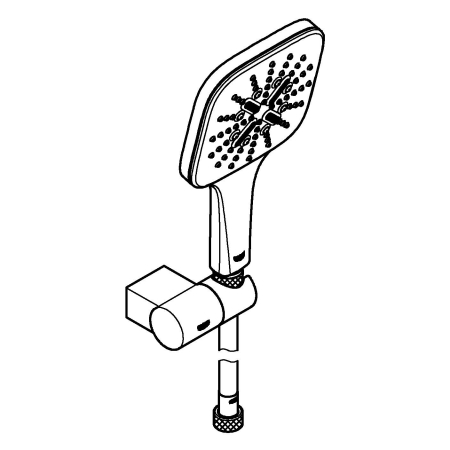 Set para de dus Grohe 26588000, 130 mm, 1.5 m, 233 mm, 3 functii, 1/2 racord, sistem anticalcar, Crom [7]