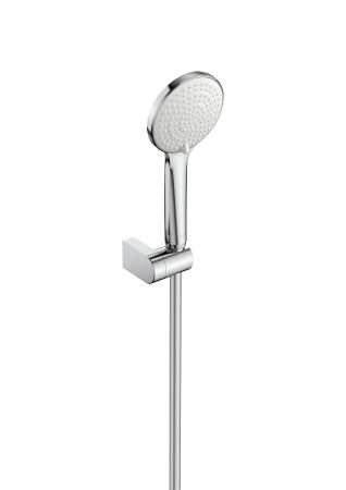 Pare, furtunuri si accesorii - Set para dus Roca A5BG309C00, 110 mm, 1.7 m, 250 mm, 3 functii, 1/2 racord, sistem anticalcar, universal, Crom