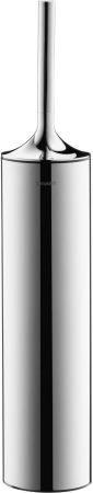 Baie - Set perie WC Duravit 0099451000, Perie Starck T, tip instalare pe podea, elemente fixare ascunse, crom