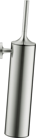 Baie - Set perie WC Duravit 0099467000, Perie Starck T, numar orificii instalare 2, tip instalare pe perete, otel satinat