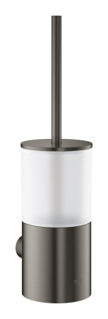 Baie - Set perie WC Grohe 40314AL3, Atrio, pe perete, metal, sticla, mat, grafit