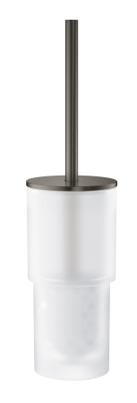 Set perie WC Grohe 40314AL3, Atrio, pe perete, metal, sticla, mat, grafit [1]