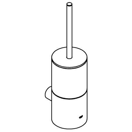 Set perie WC Grohe 40314GL3, Atrio, montare pe perete, fixare ascunsa, sticla/metal, lucios, auriu [2]
