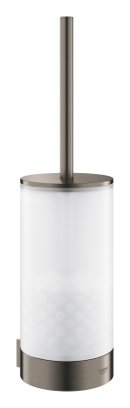 Baie - Set perie WC Grohe 41076AL0, Selection, pe perete, sticla / metal, mat, grafit