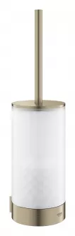 Accesorii WC - Set perie WC Grohe Selection 41076EN0, montare pe perete, fixare ascunsa, sticla/metal, mat, nickel