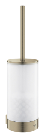 Baie - Set perie WC Grohe Selection 41076EN0, montare pe perete, fixare ascunsa, sticla/metal, mat, nickel
