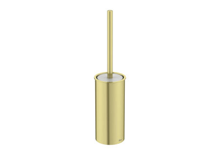 Baie - Set perie WC Roca A817038VA0, Perie Tempo, tip instalare pe podea, elemente fixare ascunse, seria Tempo, auriu