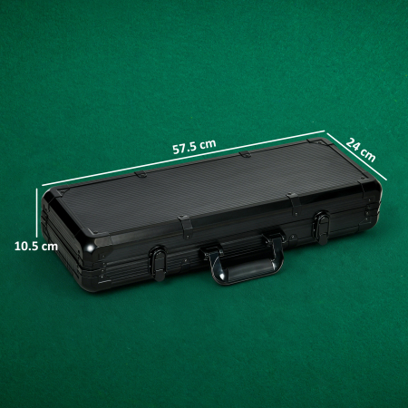  Set Poker Complet cu 500 Jetoane, 5 Zaruri, 2 Pachete de Carti, 3 Butoane [2]