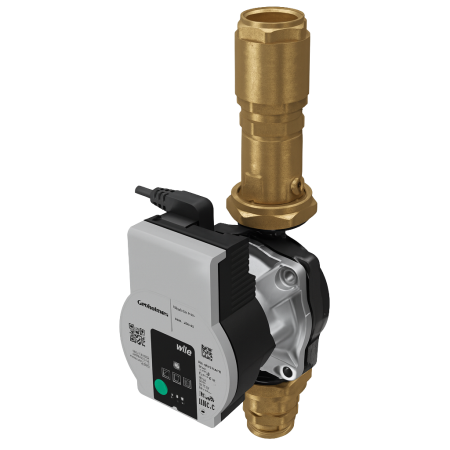 Incalzire in pardoseala - Set pompa de circulatie si kit distantier Giacomini P76WHPIY001, pompa de circulatie Wilo 25-130/7, cu robinet cu bila si supapa de sens