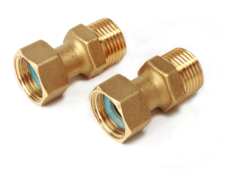 Fitinguri - Set racorduri alama Giacomini P15Y016, filet interior 3/4" x filet exterior 3/4", cu piulita si garnitura