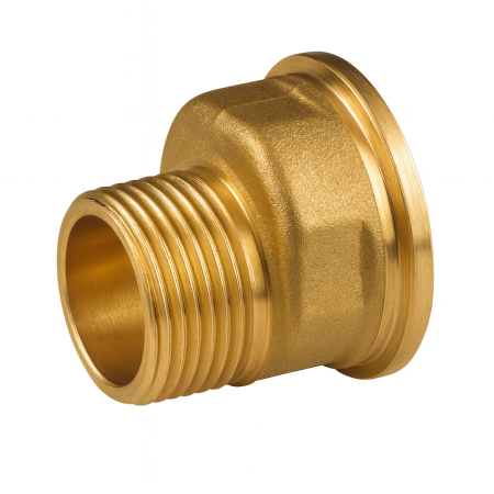 Fitinguri - Set racorduri excentrice alama Giacomini P15EY014, filet interior 1” x filet exterior 3/4”, cu piulita si garnitura