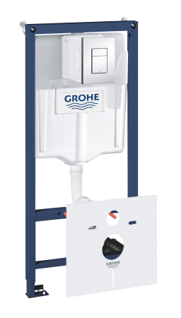 Baie - Set rezervor Grohe 38827000, tip instalare incastrat, tip placare uscata, numar moduri spalare 2, reductor zgomot