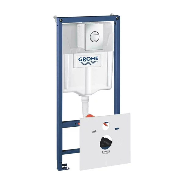 Toalete - Set rezervor incastrat 4 in 1 Grohe Rapid SL cadru si clapeta Nova Cosmopolitan cu izolare fonica