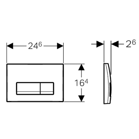 Set rezervor incastrat Geberit, Duofix, cu set fixare si clapeta alba, Delta 51, pentru vase WC suspendate [3]