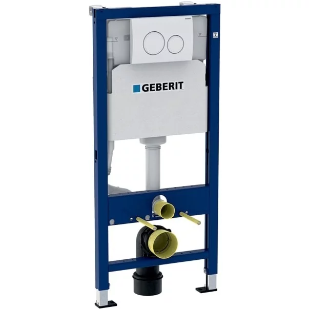 Rezervoare incastrate - Set rezervor WC cu cadru incastrat Geberit Duofix cu set fixare si clapeta alba Delta20