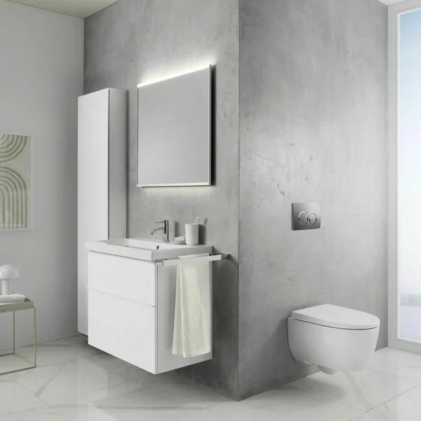 Set rezervor WC cu cadru incastrat Geberit Duofix cu set fixare si clapeta crom Delta20 [3]
