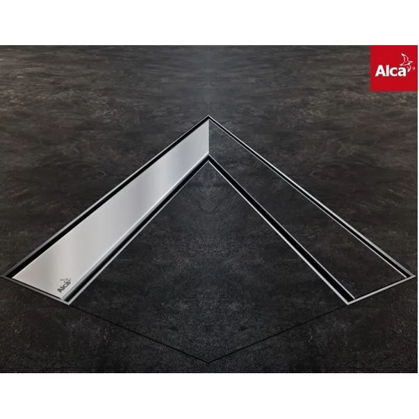 Set rigola de perete cu capac faiantabil Alca APZ23-DOUBLE9 FIT AND GO WALL 85 cm [2]