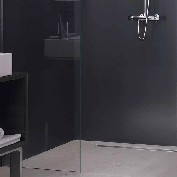 Set rigola pentru dus plus capac Kessel Linearis Compact 115 cm inox cu sita de par si clapeta multistop [3]