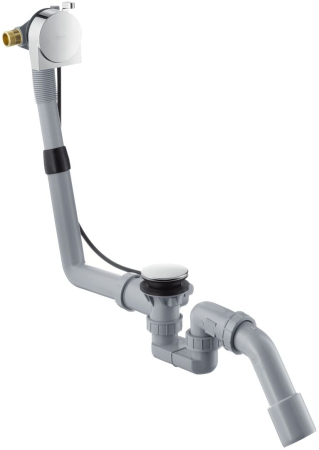 Instalatii sanitare, termice & climatizare - Set scurgere cada Hansgrohe Exafill S 58113000, pipa cada, set scurgere, prealin, pentru cada normala, crom