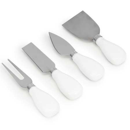 Set servire branzeturi platou bambus piatra 2 boluri 10 accesorii, 40x30x8 cm, design elegant, natur [11]