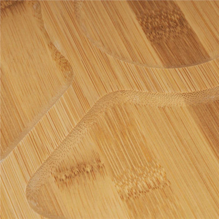 Set servire rotativ platou bambus 6 boluri portelan mecanism 360, 30 cm diametru, natural alb [14]