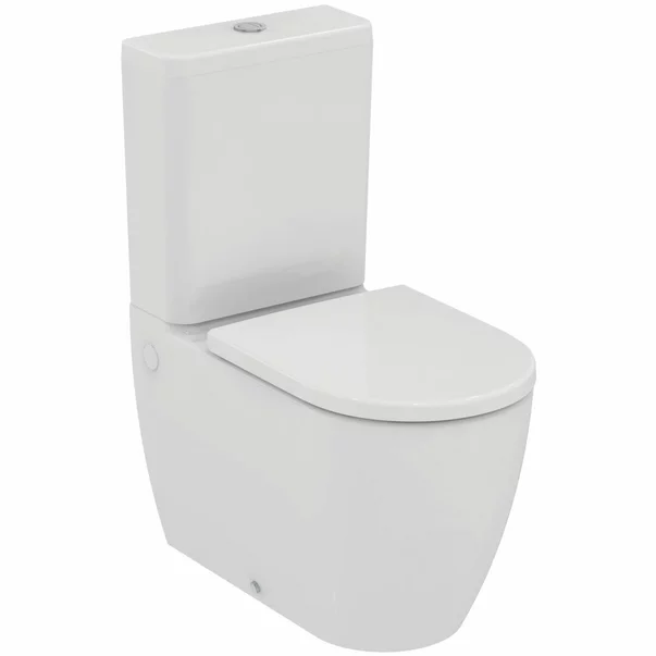 Vase WC - Set vas WC Ideal Standard Ellisse rimless BTW cu capac softclose alb si rezervor