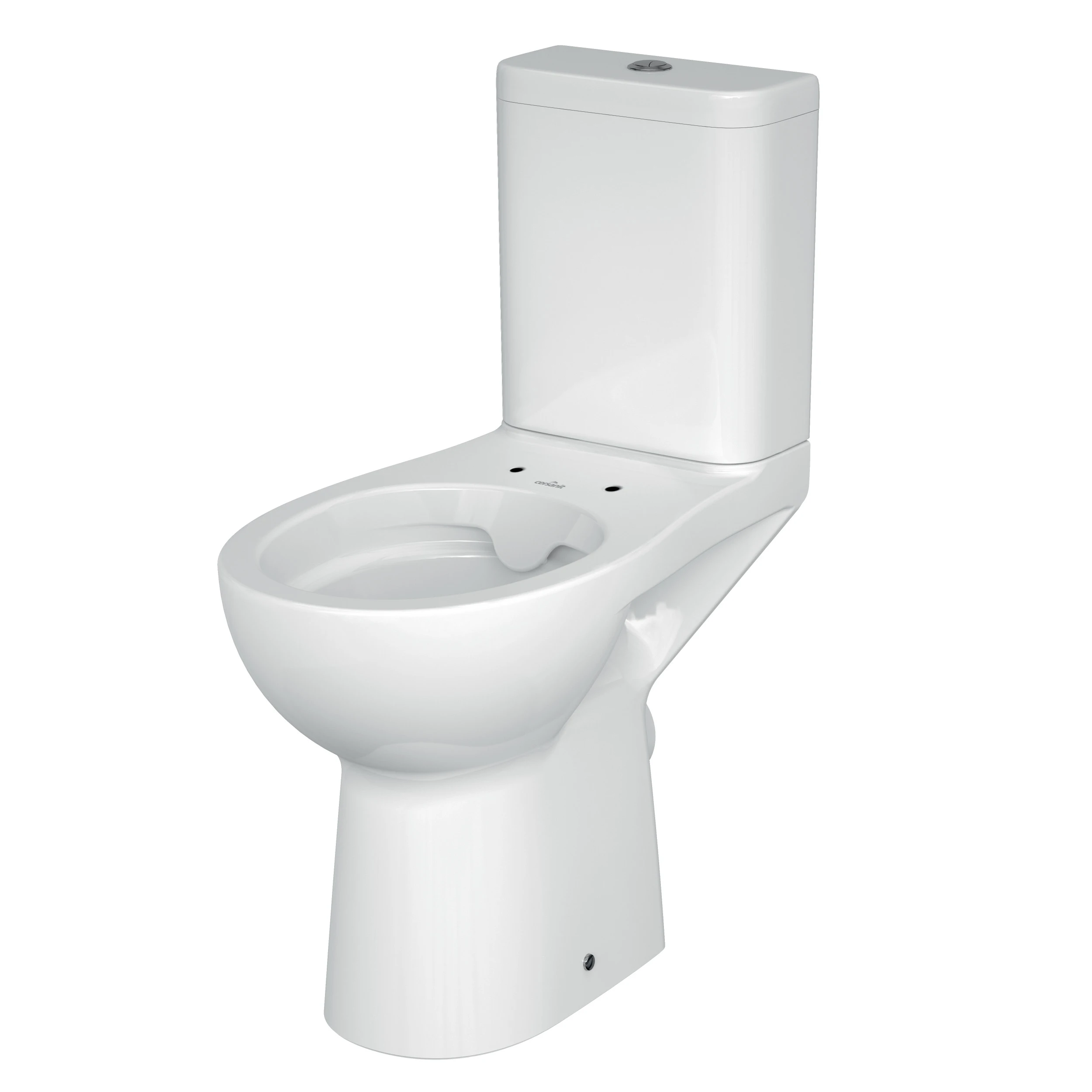 Seturi WC complete - Set vas WC pe pardoseala 579 Cersanit Etiuda rezervor 010 3/5 l alb